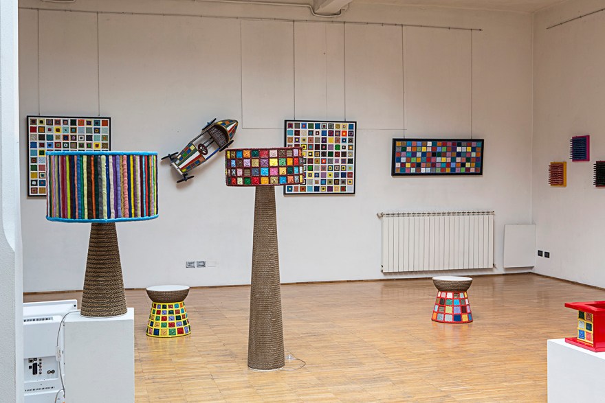 Opere di Luca Moretto esposte a Spazio Tadini